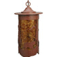 Meyda Lighting Fulton 8" Rust Lone Bear Pendant Light With Amber Mica Shade Glass