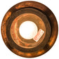 Meyda Lighting Fulton 8" Vintage Copper Apple Branch Pendant Light With Silver Mica Shade Glass