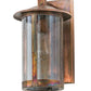 Meyda Lighting Fulton 8" Vintage Copper Wall Sconce With Clear Seeded Shade Glass