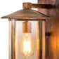 Meyda Lighting Fulton 8" Vintage Copper Wall Sconce With Clear Seeded Shade Glass