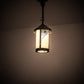 Meyda Lighting Fulton 9" Verdigris Spider Web Mini Pendant Light With Beige Iridescent Shade Glass