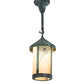 Meyda Lighting Fulton 9" Verdigris Spider Web Mini Pendant Light With Beige Iridescent Shade Glass