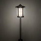 Meyda Lighting Fulton Prime 21" Craftsman Brown Outdoor Landscape Fixture With White Shade Glass