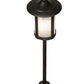 Meyda Lighting Fulton Prime 21" Craftsman Brown Outdoor Landscape Fixture With White Shade Glass
