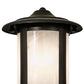 Meyda Lighting Fulton Prime 21" Craftsman Brown Outdoor Landscape Fixture With White Shade Glass