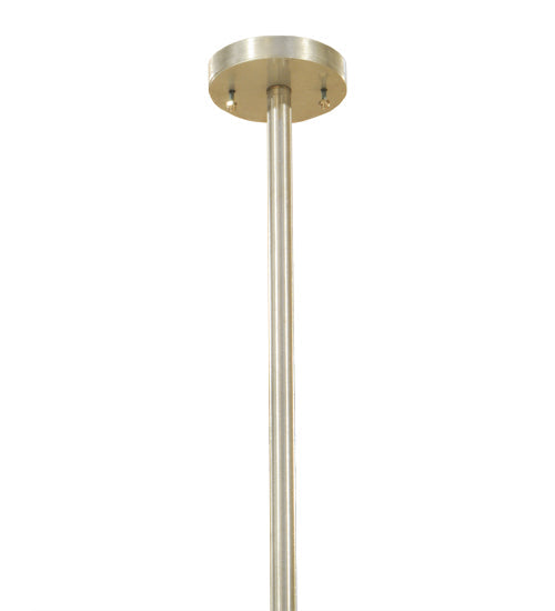 Meyda Lighting Galactica 210" 12-Light 12-Arm LED Brushed Aluminum Pendant Light System