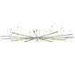Meyda Lighting Galactica 210" 12-Light 12-Arm LED Brushed Aluminum Pendant Light System