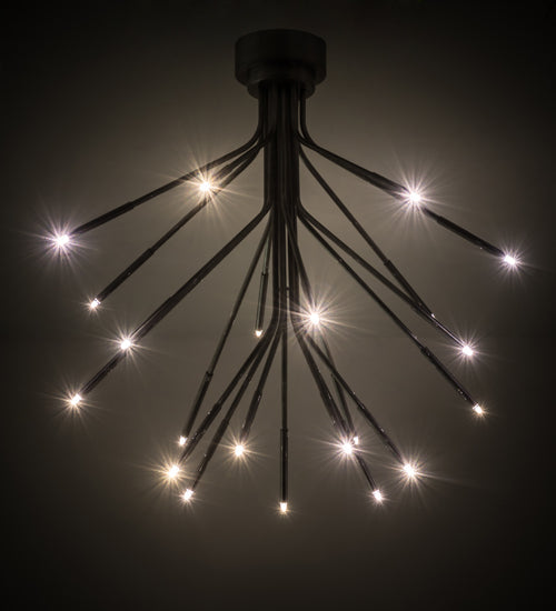 Meyda Lighting Galassia 28" 21-Light Aluminum Flush Mount Light