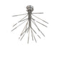 Meyda Lighting Galassia 28" 21-Light Aluminum Flush Mount Light