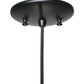 Meyda Lighting Galatia 8" Textured Black Pendant Light With Gray Seeded Mercury Shade Glass