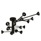 Meyda Lighting Galaxy 64" 15-Light Mahogany Bronze Chandelier With Clear Shade Glass