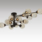 Meyda Lighting Galaxy 64" 15-Light Mahogany Bronze Chandelier With Clear Shade Glass