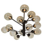 Meyda Lighting Galaxy 64" 15-Light Mahogany Bronze Chandelier With Clear Shade Glass