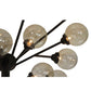 Meyda Lighting Galaxy 64" 15-Light Mahogany Bronze Chandelier With Clear Shade Glass