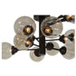 Meyda Lighting Galaxy 64" 15-Light Mahogany Bronze Chandelier With Clear Shade Glass