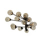 Meyda Lighting Galaxy 64" 15-Light Mahogany Bronze Chandelier With Clear Shade Glass