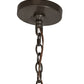 Meyda Lighting Galen 42" 12-Light 2-Tier Timeless Bronze Chandelier With Frosted Clear Statuario Idalight Shade