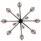 Meyda Lighting Galen 60" 12-Light 2-Tier Smoke Chandelier With Clear Frosted Acrylic Shade