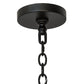 Meyda Lighting Galen 60" 12-Light Blackwash Chandelier With Frosted Clear Contrail Mist Idalight Shade Glass