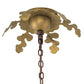 Meyda Lighting Ganser 34" 6-Light Gilded Tobacco & Gold Highlights Lantern Pendant Light With Clear Rainstone Idalight Shade Glass