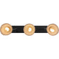 Meyda Lighting Garland 36" 3-Light Craftsman Brown Island Pendant Light With White Shade Glass