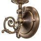 Meyda Lighting Gas Reproduction 252549 5" Antique Brass Wall Sconce