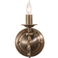 Meyda Lighting Gas Reproduction 252549 5" Antique Brass Wall Sconce