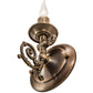 Meyda Lighting Gas Reproduction 252549 5" Antique Brass Wall Sconce