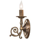 Meyda Lighting Gas Reproduction 252549 5" Antique Brass Wall Sconce