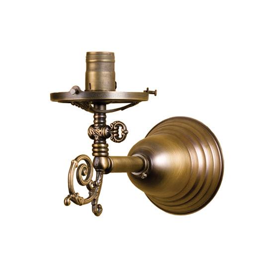 Meyda Lighting Gas Reproduction 5" Antique Brass Wall Sconce