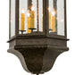 Meyda Lighting Gascony 15" 6-Light Golden Bronze Pendant Light With Clear Seeded Shade Glass