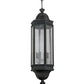 Meyda Lighting Gascony 18" 6-Light Antique Iron Gate Lantern Pendant Light With Clear Seeded Shade Glass