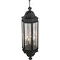 Meyda Lighting Gascony 18" 6-Light Antique Iron Gate Lantern Pendant Light With Clear Seeded Shade Glass