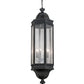 Meyda Lighting Gascony 18" 6-Light Antique Iron Gate Lantern Pendant Light With Clear Seeded Shade Glass