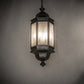 Meyda Lighting Gascony 18" 6-Light Golden Bronze Lantern Pendant Light With Frosted Rainstone Idalight Shade