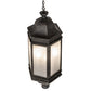 Meyda Lighting Gascony 18" 6-Light Golden Bronze Lantern Pendant Light With Frosted Rainstone Idalight Shade