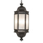Meyda Lighting Gascony 18" 6-Light Golden Bronze Lantern Pendant Light With Frosted Rainstone Idalight Shade