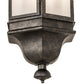 Meyda Lighting Gascony 18" 6-Light Golden Bronze Lantern Pendant Light With Frosted Rainstone Idalight Shade