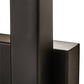 Meyda Lighting Gateway 14" LED Flat Black Wall Sconce