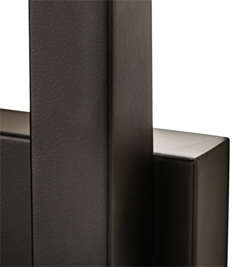Meyda Lighting Gateway 14" LED Flat Black Wall Sconce