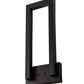 Meyda Lighting Gateway 14" LED Flat Black Wall Sconce
