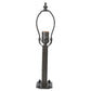 Meyda Lighting Geometric 15" Timeless Bronze Newel Outdoor Post Mount Light With Beige Shade Glass