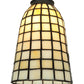 Meyda Lighting Geometric 5" Beige Shade Glass