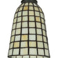 Meyda Lighting Geometric 5" Beige Shade Glass