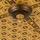 Meyda Lighting Geometrik 48" 9-Light Tyler Bronze & Goldtastic Ceiling Medallion Chandelier