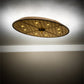 Meyda Lighting Geometrik 48" 9-Light Tyler Bronze & Goldtastic Ceiling Medallion Chandelier