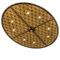 Meyda Lighting Geometrik 48" 9-Light Tyler Bronze & Goldtastic Ceiling Medallion Chandelier