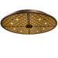 Meyda Lighting Geometrik 48" 9-Light Tyler Bronze & Goldtastic Ceiling Medallion Chandelier