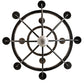 Meyda Lighting Georgetown 36" 12-Light Silver Sand On Black Chandelier