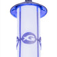 Meyda Lighting Georgia Aquarium 7" LED Stainless Steel Bollard Post Mount With White Statuario Idalight Shade